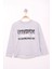 Kız Çocuk Milan Baskılı Sweatshirt - Antrasit Melanj - 8 Yaş 4