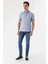 Erkek Mavi Lavezzi Deep Denim 5 Cep Slim Fit Pantolon 3