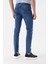 Erkek Mavi Lavezzi Deep Denim 5 Cep Slim Fit Pantolon 4