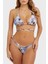 Desenli Bağlama Detaylı Removable Üçgen Bikini Üstü Kadın Bikini Üstü E3GJ06MC04R P7FM 1