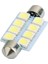 Araba Smd LED 5050 3528 Iç Kubbe Festoon Ampul Işık Lambası 31 36 39 42MM DC12V (Yurt Dışından) 3