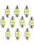10 Adet Beyaz 5630 6smd Araba LED Canbus Iç Kubbe Haritası Ampuller (Yurt Dışından) 5