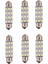 6x Beyaz 42MM 211-2 212-2 214-2 578 12-SMD-3528 LED (Yurt Dışından) 1