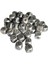 Ahşap Küp Harfli Boncuk 10X10 mm 100 Gram Gümüş 1