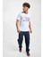Erkek Jorjoshua Baskı Detaylı Bisiklet Yaka T-Shirt 12228257 Beyaz 2