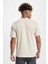 Erkek Jorjoshua Baskı Detaylı Bisiklet Yaka T-Shirt 12228257 Taş 5