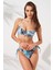 Blake Büzgülü Önden Bağlamalı Bikini Coral 231226-D 1