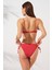 Blake Büzgülü Önden Bağlamalı Bikini Kırmızı 231226 2