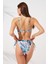 Blake Büzgülü Önden Bağlamalı Bikini Coral 231226-D 4