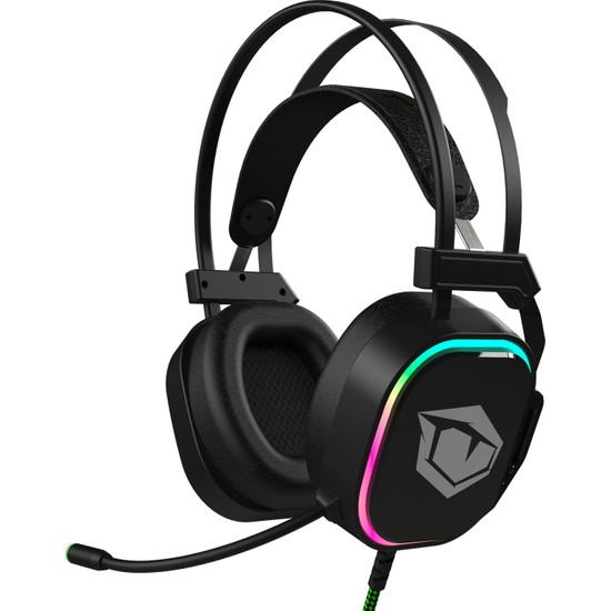 Pusat Lite 7.1 Surround Ses RGB Hafif Oyuncu Kulaklığı - Siyah