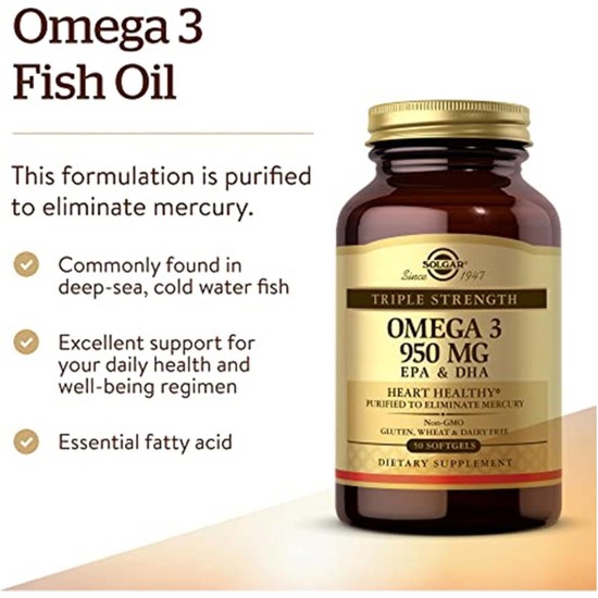 Solgar Omega 3 950 Mg Epa + Dha 50 Softjel Fiyatı