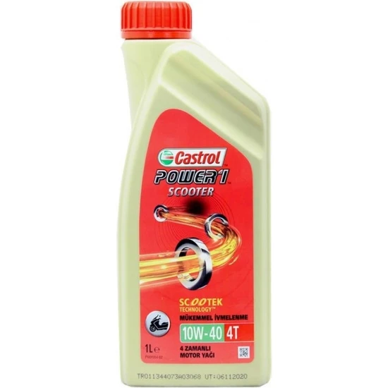 Castrol Power 1 Scooter 4t 10W-40 1lt Yağ