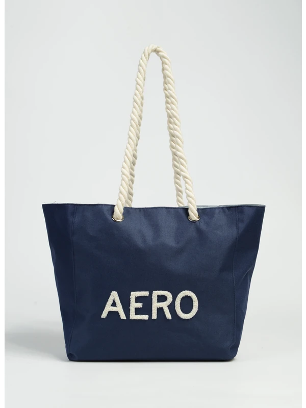 Aeropostale Lacivert Kadın 50X28X15 Plaj Çantası Punch-Acıre