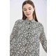 DeFacto Regular Fit Çiçek Desenli Uzun Kollu Gömlek Tunik X3321AZ22SM