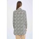 DeFacto Regular Fit Çiçek Desenli Uzun Kollu Gömlek Tunik X3321AZ22SM