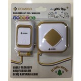 Ocasso 32 Farklı Melodili Beyaz-Gold Kasa Enerji Tasarruflu Kablosuz Kapı Zili
