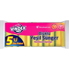Vindex 5'li Eko Sünger Oluklu