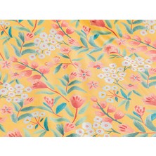 English Home Bloomy Branch Kolay Ütülenir Çift Kişilik Nevresim 200 x 220 cm Sarı