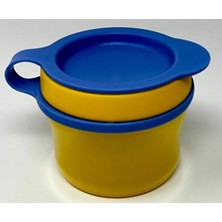 Tupperware Çocuk Minions Snack Rumpelstilzchen Tuppercare 150 ml Sarı Mavi Bebek Kabı Kutu Kutu