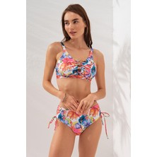 Pierre Cardin Rhode Bantlı Toparlayıcı Bikini Garden 231237-D