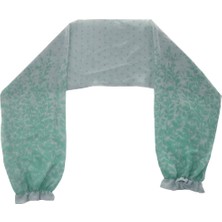 Kadın Şifon Uzun Kollu Shrug Cape Battaniye Wrap Panço Şal Işık Yeşil Çiçek Tops (Yurt Dışından)