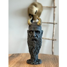 Turuncu Hane Mimir God Of War Kratos Büst Figür 15 cm