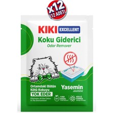 Kıkı Excellent Kedi Koku Giderici Yasemin Kokulu 25 Gr. 12 Adet KC204M12