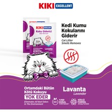 Kıkı Excellent Kedi Koku Giderici Lavanta Kokulu 25 Gr. 12 Adet KC205M12