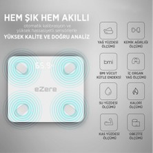 Teknoexpress Hassas Mekanik Dijital Diyetisyen Yağ Ölçer Banyo Vücut Analiz Akıllı Bluetooth Tartı Baskül