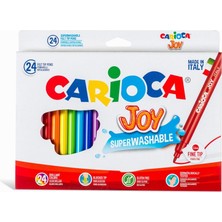 Carioca Joy Süper Yıkanabilir Keçeli Boya Kalemi 24LÜ