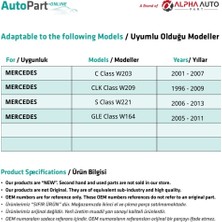 Alpha Auto Part Mercedes Clk Class W209 Için Havalandırma Hortum Ucu