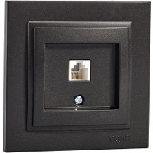 Mono 500-002005-124 Despina Füme Numeris Telefon Prizi RJ11 - Çerçevesiz