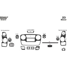 meriç cockpit design Meriç® Renault Master Ön Torpido Kaplama Maun 23 Parça 2010-2019