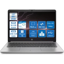 HP 250 G9 Intel Core i7 1255U 16GB 256GB SSD Windows 11 Pro 15.6" FHD Taşınabilir Bilgisayar 6Q8M8ES037