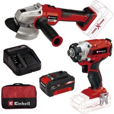 Einhell Te-Cı 18/1 Li Darbeli Vidalama + Axxıo 18/115Q Akülü Avuç Taşlama + 4 Ah Starterkit + Bezçanta