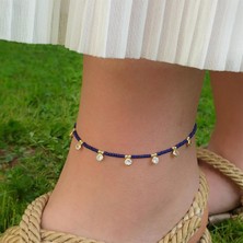 Pier Gümüş Zirkon Taşlı Gümüş Lacivert Halhal