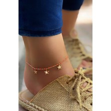 Pier Gümüş Yıldız Gümüş Turuncu Halhal