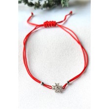 Pier Gümüş Zirkon Taş Yonca Gümüş Bileklik