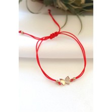 Pier Gümüş Kelebek Gümüş Ipli Bileklik