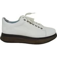 Marcomen Beyaz Deri Erkek Sneaker Ayakkabı