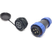 Motorobit SD28 4 Pin 28MM Su Geçirmez Konnektör Takımı - Panel Tipi
