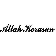 Eyba Sticker Traktör Kamyon Tır Araç Ön Cam Güneşlik Allah Korusun Yazısı Sticker Yapışkan