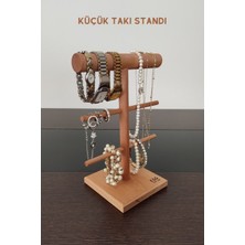 K&G Foot Rest Takı Standı Ahşap Takı Askısı 25 cm Takı Organizer Kolye Askısı Saat Takı Düzenleyici