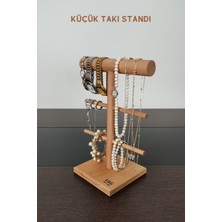 K&G Foot Rest Takı Standı Ahşap Takı Askısı 25 cm Takı Organizer Kolye Askısı Saat Takı Düzenleyici