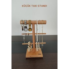 K&G Foot Rest Takı Standı Ahşap Takı Askısı 25 cm Takı Organizer Kolye Askısı Saat Takı Düzenleyici