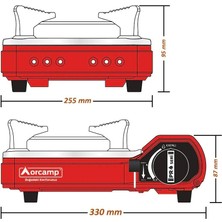 Orcamp Tekli Portatik Ocak Kırmızı CK-505