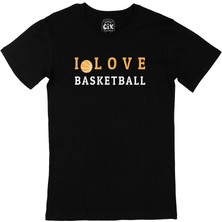 I Love Basket Siyah Tişört