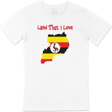 Land That I Love Uganda Beyaz Tişört
