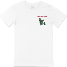 Land That I Love Bangladeş Cep Tasarım Baskılı Beyaz Tişört