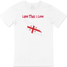 Land That I Love Gürcistan Beyaz Tişört